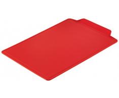 Kuhn Rikon Colori+ Schneidbrett, Schneidebrett, Tranchierbrett, Rot, 34 x 24 cm, 26905