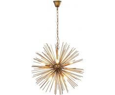 Kare Hängeleuchte, Gestell, Baldachin: Metall Stahl lackiert, Gold, 72 x 72 x 72 cm