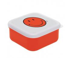 zak! Designs Smiley Lunchbox, L, Coral/Weiss