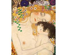 Kunstdruck auf Leinwand. Die DREI Zeithalter (Detail). Bild von Gustav Klimt