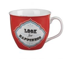 CAMBRIDGE Becher aus feinem Porzellan Look for Happiness