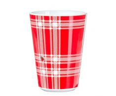 Feinkost Käfer Geschirr, Porzellan, Weiß/rot, 8.5 x 8.5 x 11.5 cm, 6-Einheiten