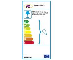 Reality Leuchten R50041001 Tube A++ to E, Tischleuchte, Glas, E14, Chrom, 7 x 7 x 16,5 cm