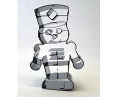 Birkmann 1010718410 Ausstechform Nussknacker, 10 cm, Kunststoff, Grau, 5 x 3 x 2 cm