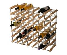 RTA Weinregal, für 49 Flaschen, Kiefer Natur