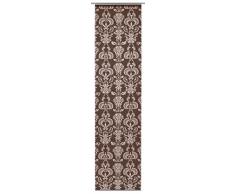 GARDINIA Flächenvorhang (1 Stück), Schiebegardine, Blickdicht, Flächenvorhang Stoff Dekor, Ornament-Muster, Braun, 60 x 245 cm (BxH)