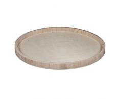 Rayher 62732000 Holz-Schale zum Dekorieren, 40 cm ø, Randhöhe ca. 2,6 cm, Bodenstärke ca. 2 – 3 mm, Holztablett rund