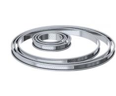 DE BUYER Tortenringe, Edelstahl, Silber, 26.9 x 26.9 x 2 cm