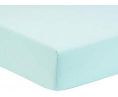 TOM TAILOR Jersey Spannbettuch (Matratzenhöhe max. 22 cm) Spannbetttuch, 100% Baumwolle, minz, 180x200 cm -> 200x200cm