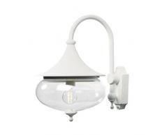 Konstsmide Libra 619-250 Wandleuchte B: 28cm T: 41cm H: 44,5cm / 1x100W / IP23 / lackiertes Aluminium / weiß