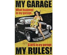 Blechschild 20 x 30 cm 5-FA0367 Blechschild, Metall, Mehrfarbig, 20x30 cm