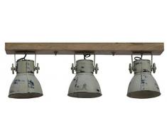 Hängelampe Deckenlampe Deckenspot Deckenstrahler Spotlampe Spot Retro Vintage Shabby Design für E27 Leuchtmittel (3er Spot)
