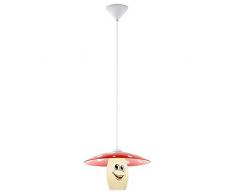 EGLO Hängeleuchte, Nickel-Matt, Braun