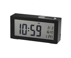 Dugena Digital Wecker mit Temperaturanzeige Schwarz 4460965