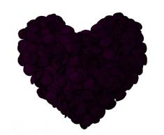 Neo LOONS Künstliche Rosenblätter aus Seide, Dekoration für Hochzeit, Party, 1000 Stück Handgefertigt in Violett