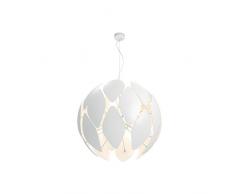Philips myLiving Pendelleuchte Chiffon Dekolampe, 60 W, E27, weiß, Kunststoff