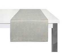 Adam Argentinian Criolla Light Tischläufer, Bio Baumwolle, Hellgrau, 50 x 150 cm