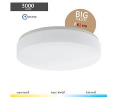 EGLO Deckenleuchte, Metall, Integriert, Weiß