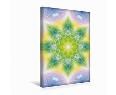 Premium Textil-Leinwand 30 x 45 cm Hoch-Format Mandala - Heilende Energien | Wandbild, HD-Bild auf Keilrahmen, Fertigbild auf hochwertigem Vlies, Leinwanddruck von Gaby Shayana Hoffmann