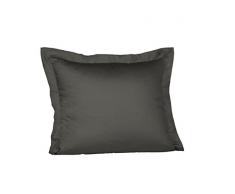 fleuresse Colours Kissenbezug, Jersey, anthrazit, 24.6 x 17.8 x 1.2 cm