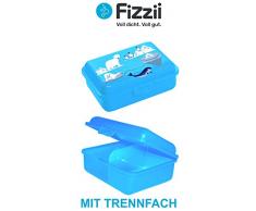 Fizzii Lunchbox (Inkl. Obst-/GemÃ¼sefach, schadstofffrei, spÃ¼lmaschinenfest, Motiv: Eiswelt)