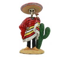 Atlantic Tag der Toten Skelett EL Bandito Kaktus Poncho Bandit prustenden Zigarre Figur