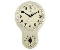 Acctim 21592 Kitchen Time Wanduhr, Cremefarben
