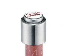 Cilio Weinverschluss Vino Veritas, Edelstahl, Mehrfarbig, 10 x 4,5 x 9 cm