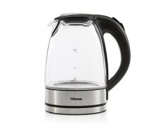 Tristar Wasserkocher (Edelstahl und Glas) mit 1,7 Liter Fassungsvermögen - 360° rotierbar mit Wasserstandsanzeige, WK-3377