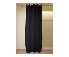 Soleil docre Verdunkelungsvorhang mit Ösen 140x180 cm Espace schwarz