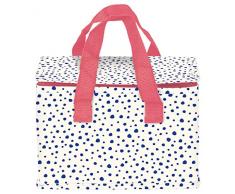Moses Lunchbag Dalmatiner Dots | Isoliertasche | Lunchbox mit Reißverschluss, Stoff, Mehrfarbig, 15 x 20.5 x 13 cm