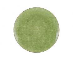 Creatable, 23066, Serie Canvas, Geschirrset, Teller Set 6 teilig, grün, Steinzeug