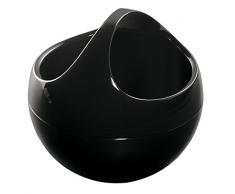 Spirella Kosmetikorganizer Bowl Aufbewahrungsbox für Make Up und Schmuck 10,5x9,5cm Schwarz