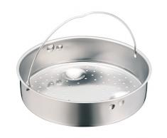 WMF Schnellkochtopf-Zubehör, Dampfer-Einsatz 10,3 cm, gelocht, für Schnellkochtopfe 3,0-8,5 l, 22 cm, Cromargan Edelstahl, spülmaschinengeeignet