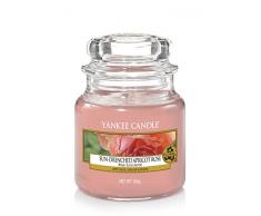 Yankee Candle Sun-Drenched Apricot Rose Glaskerze, pink, 5,8 x 5,8 x 8,6 cm