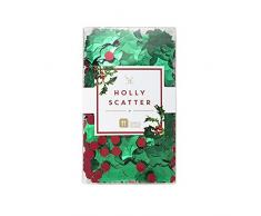 Talking Tables rot und grün Konfetti mit Mäusedorn, perfekt für Weihnachten