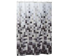 Sealskin Textil Duschvorhang Pixel, schwarz/weiß, B x H: 180 cm x 200 cm