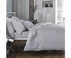 Bianca 200 Fadenzahl Set, Bettbezug, Baumwolle, grau, Einzelbett