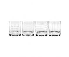 Mikasa Cheers Martinigläser, 290 ml, 4 Stück, Kristall, silber, 360 ml