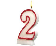 Susy Card 11142338 Zahlenkerze 2, 1-er Set