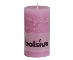 Rustic 103867590340 Stumpenkerze, Paraffinwachs, Rosa