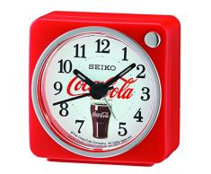 Seiko Wecker, Kunststoff, Rot, 5.8 x 5.7 x 3.4 cm