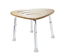 RIDDER Assistent A00502081 Badezimmer-Hocker, Dusch-Hocker, Bambus