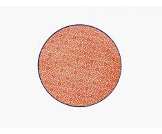 Creatable 21152, Mediterran rot, Dessertteller 21 cm 4er Set, Steinzeug