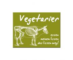 Nostalgic-Art 14247 Smile Vegetarier Magnet, 8 x 6 cm