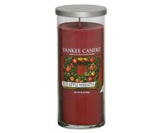 Yankee Candle DECOR LARGE PILLAR RED APPLE WREATH Duftkerze, Glas, rot, 8.3 x 8.3 x 19.2 cm