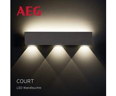 Court LED Außenleuchte in anthrazit, IP-Schutzart: 54 - spritzwassergeschützt, Nanotechnologie-Beschichtung, 8,4 Watt, 504 Lumen, 3000 Kelvin