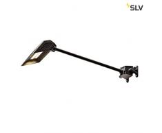 SLV TODAY PRO Displayleuchte I Wandleuchte, schwenkbare Display-Lampen, IP55, Outdoor, Außen-Leuchte, schwarz, Aluminium