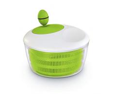 Leifheit Salatschleuder Colour Edition classic green für Rechts und Linkshänder, moderne Salatschüssel zum Servieren, Küchenhelfer in trendiger Farbe