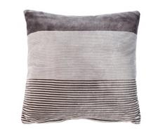Gözze Dekokissen, Mit Streifen auf Vorderseite, 50 x 50 cm, Taupe, 40126-71-050050